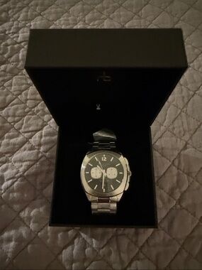 Rag & Bone Men's Silver Stainless Bleeker Steel Chronograph Watch